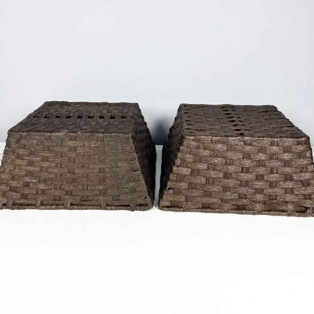 Harvest Home Collections Brown Baskets 10” By 10” NEW w/Tags